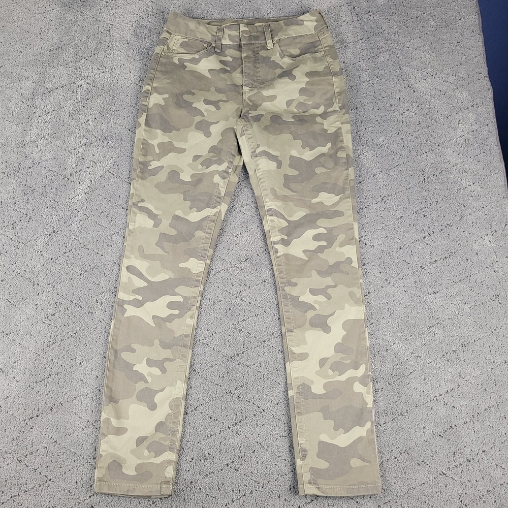 Seven7 Jeans Womens 6 Camo Tummyless High Rise Skinny Slimming Streetwear